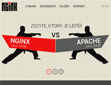 Tablet Screenshot of nginx.sk